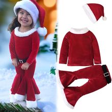 Baby Girls Christmas Clothes Outfits for Kids Santa Claus Co