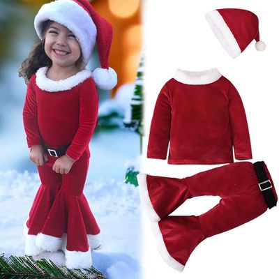 Baby Girls Christmas Clothes Outfits for Kids Santa Claus Co