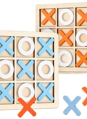 Montessori Wooden Toy Mini Chess Play Game Interaction Puzzl