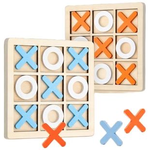 Mini Chess Play Montessori Interaction Toy Game Puzzl Wooden