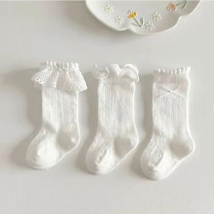 3Pair Lace Ruffle Princess Socks Kids Girl Summer Mesh Mosqu
