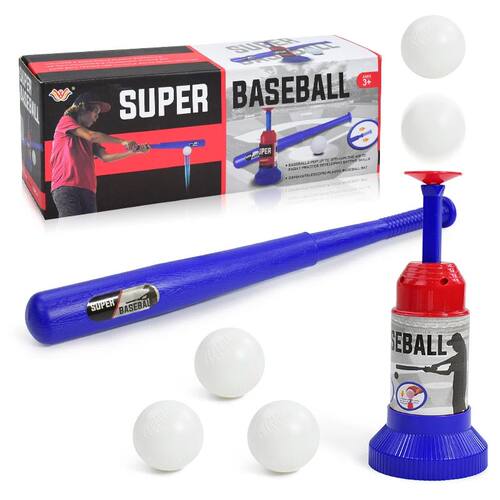 Kids Baseball Ball Toy Automatic Serve Baseball Bat Practice