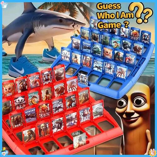 Guess Who I Am Game Italian Brainrot Puzzle Card Board Game