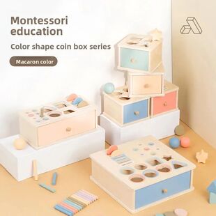 Toys Wooden Color Baby Sorter Learning Shape wit Montessori