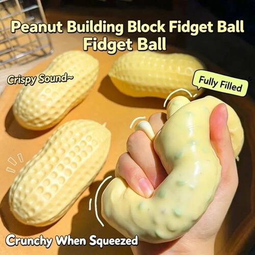 Peanut Squishy Crunchy Building Block Stress Ball Squeeze Ha