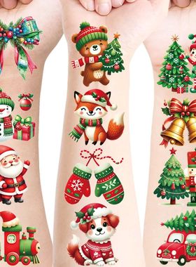 20 Sheets Merry Christmas Temporary Tattoos,New Design Xmas