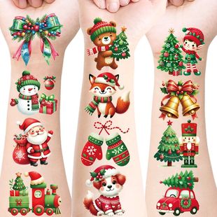 20 Sheets Merry Christmas Temporary Tattoos,New Design Xmas