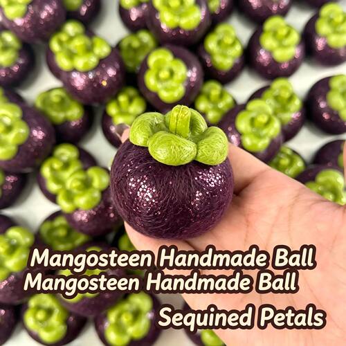 Soft Handmade Crispy Mangosteen Stress Ball Fidget Toy Crunc