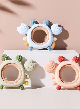 Silicone Baby Teether Baby Toys 0 to 6 Months BPA Free chewi