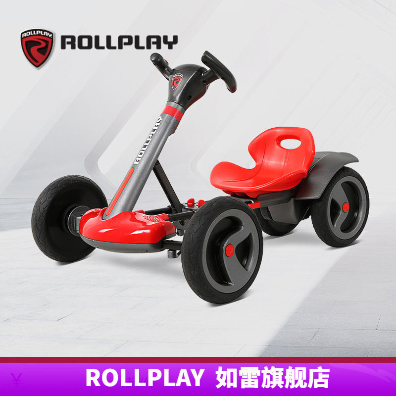 美国ROLLPLAY如雷儿童卡丁车电动四轮车折叠可坐人2-5岁小孩童车