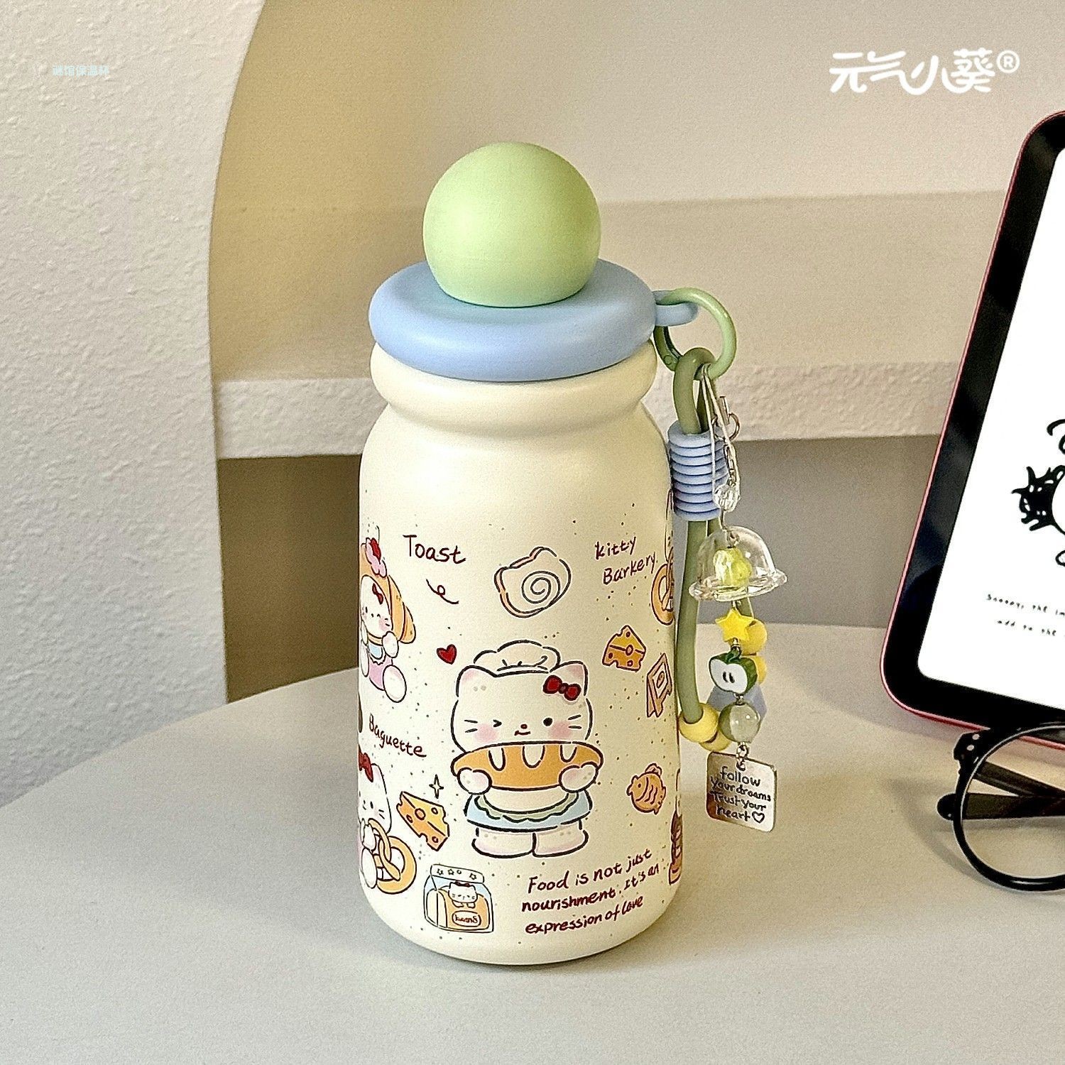 带吸管杯子2025新款保温杯女生高颜值水杯学生上学专用hellokitty