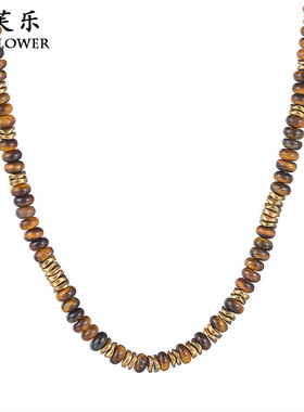 跨境新品民族风简约串珠项链女小众潮流设计锁骨链个性优雅礼物饰