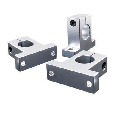 直线光轴导轨固定铝座立式轴支撑座SK12/16/20/25/30/35光杆支架