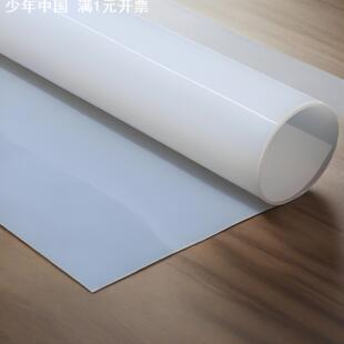 食品级硅胶板耐高温半透明垫片防水平垫减震绝缘胶皮0.8 3mm
