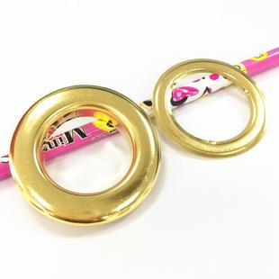 辅料不生锈 圆边大气眼50 铜质服装 30mm 鸡眼蓬布扣 金色五金配件