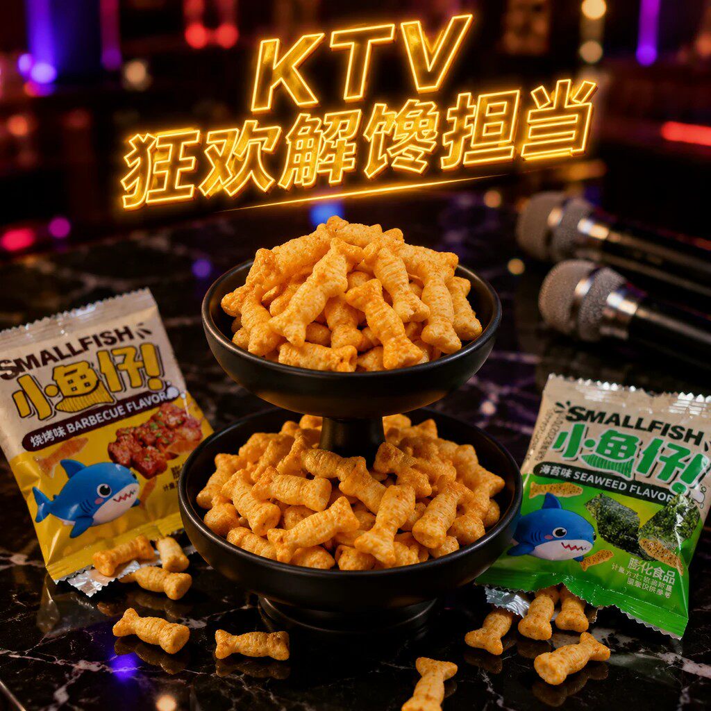 商用批发小鱼仔膨化食品独立装