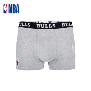 衩四角宽松 公牛队平角中腰运动休闲舒适吸汗透气短裤 NBA男士 内裤