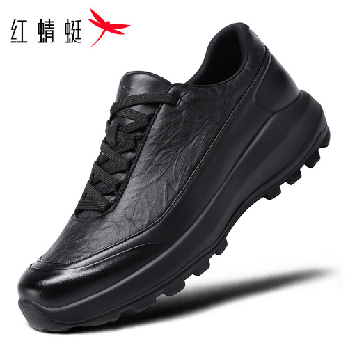红蜻蜓运动休闲通勤公务皮鞋男款