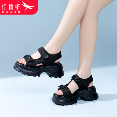 厚底休闲运动凉鞋女款沙滩鞋夏季
