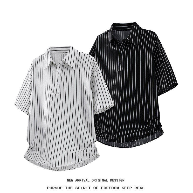 NOLOGOPLUS男士冰丝衬衫短袖衣