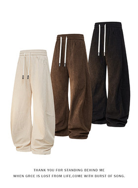 【NO LOGO PLUS】2025秋冬款男士运动裤宽松卫裤高街百搭休闲裤子