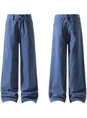 【NO LOGO PLUS】MEDM2026春季款重磅纯棉水洗直筒休闲男士牛仔裤