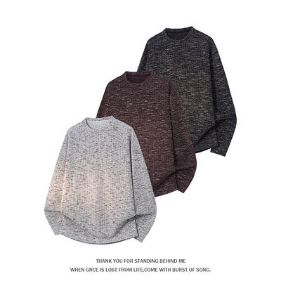 NOLOGOPLUS圆领卫衣男长袖T恤