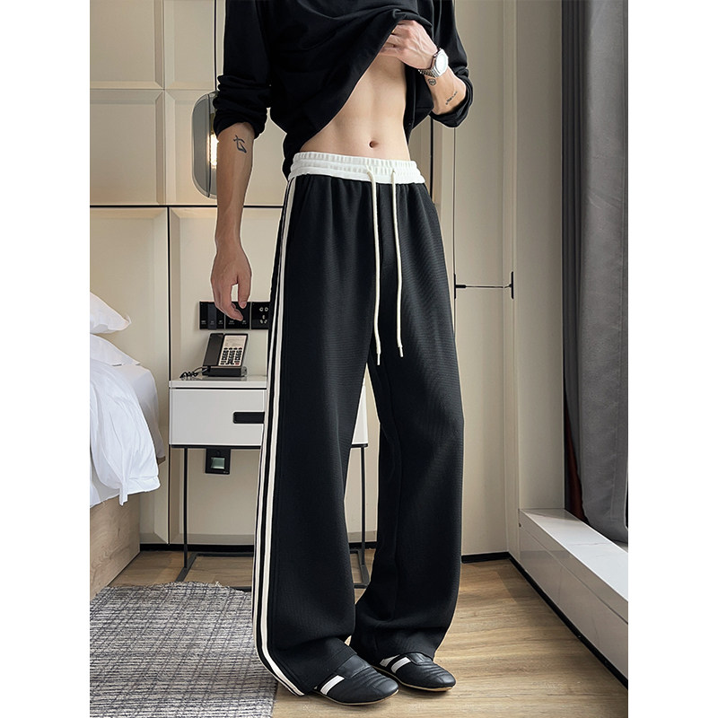 NOLOGOPLUS男士三条杠卫裤休闲图片