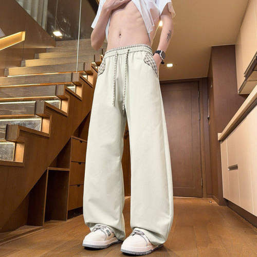 NOLOGOPLUS男士夏季弯刀休闲裤