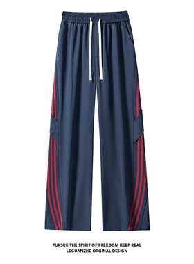 【NO LOGO PLUS】MEDM2025秋季新款男士运动裤宽松休闲卫裤美式