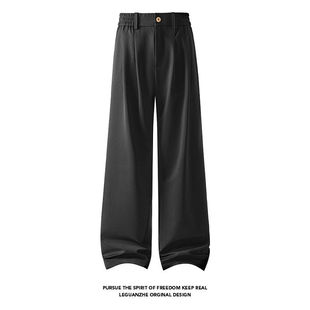 【NO LOGO PLUS】mystyle2026春季新款直筒凉感冰丝西裤男士长裤