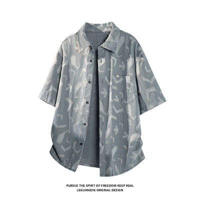 NOLOGOPLUS男士短袖衬衫上衣