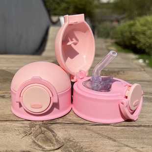 儿童保温杯盖子奥特曼小黄鸭配件三丽欧通用水壶盖替换吸嘴吸管盖