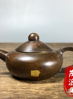 纯铜茶壶手把壶小铜壶酒壶水壶摆件老物件古玩旧货收藏小铜器招财