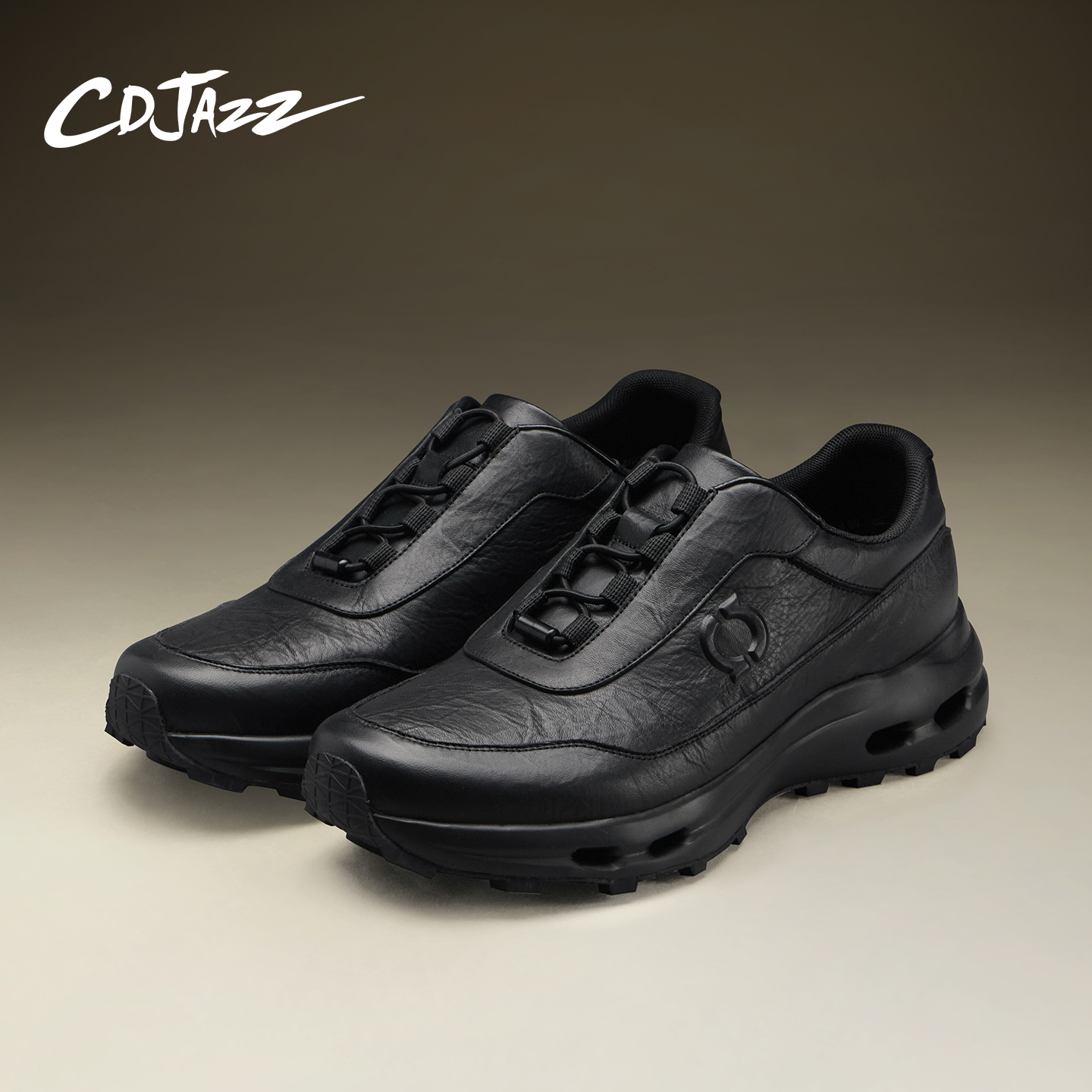 卡地爵士男鞋黑色缓震运动休闲鞋