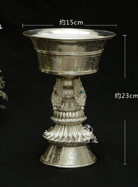 灯座雕花供佛蜡烛尼泊尔手工