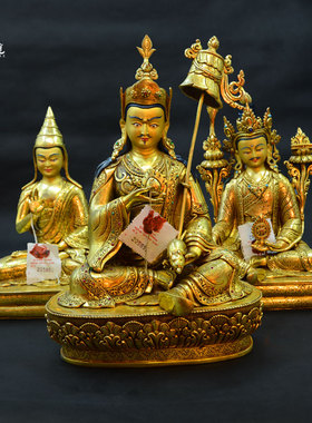 上行道铜摆件中式书房手工