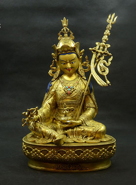 密宗莲花生大士尼泊尔手工佛像