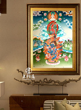 手绘佛像西藏颜料书房客厅装饰画