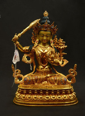 绿度母四臂观音无量寿佛大白伞盖