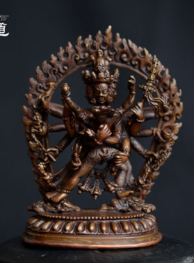 上行道胜乐金刚佛像尼泊尔手工