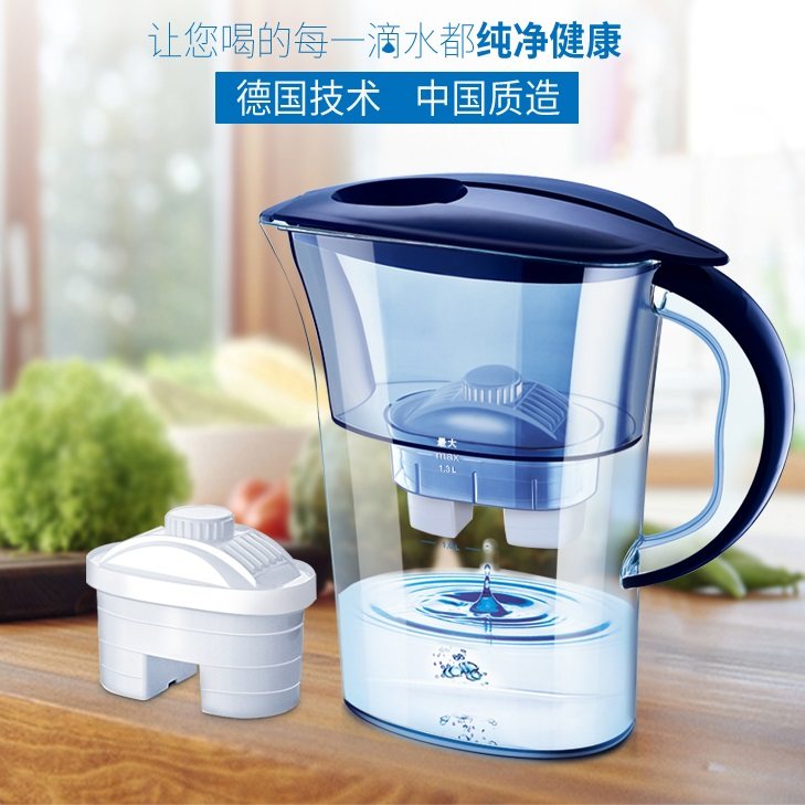 自来水净水壶过滤壶适用莱卡laica滤芯净水器机家用除水垢余氯冷