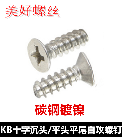 镀镍十字沉头自攻螺丝