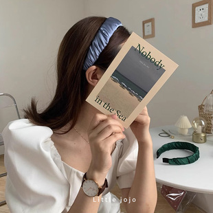 【呼呼严选专享】韩国面料缎面发箍高级感褶皱百搭头箍ins网红款