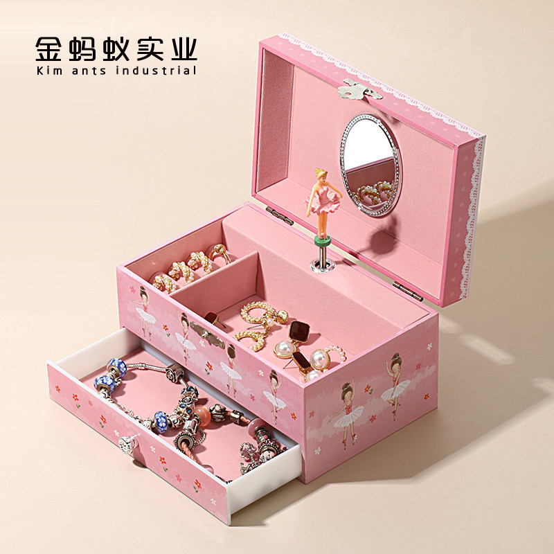 旋转跳舞芭蕾音乐首饰盒