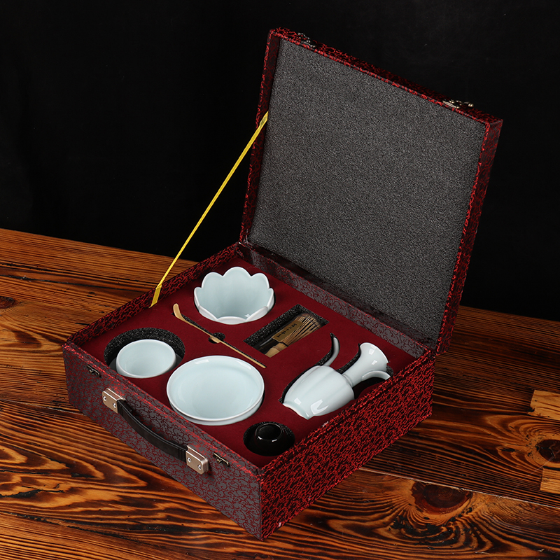 溯瓷堂中式影青陶瓷仿宋点茶套装