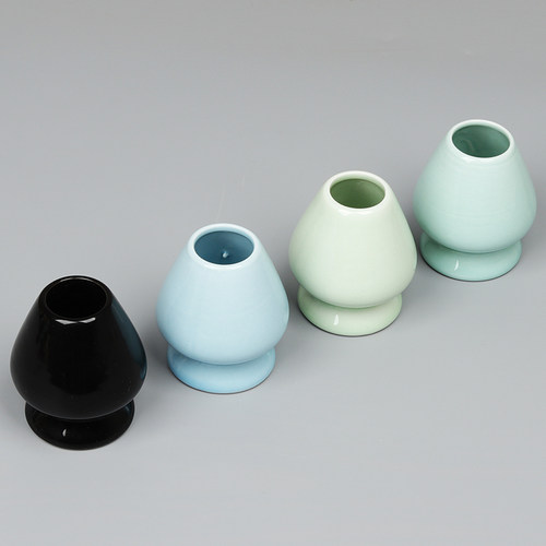 德化瓷器茶筅立仿宋抹茶日本底座