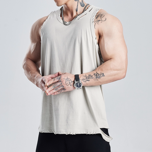 NOXXNOXX无袖棉破洞背心