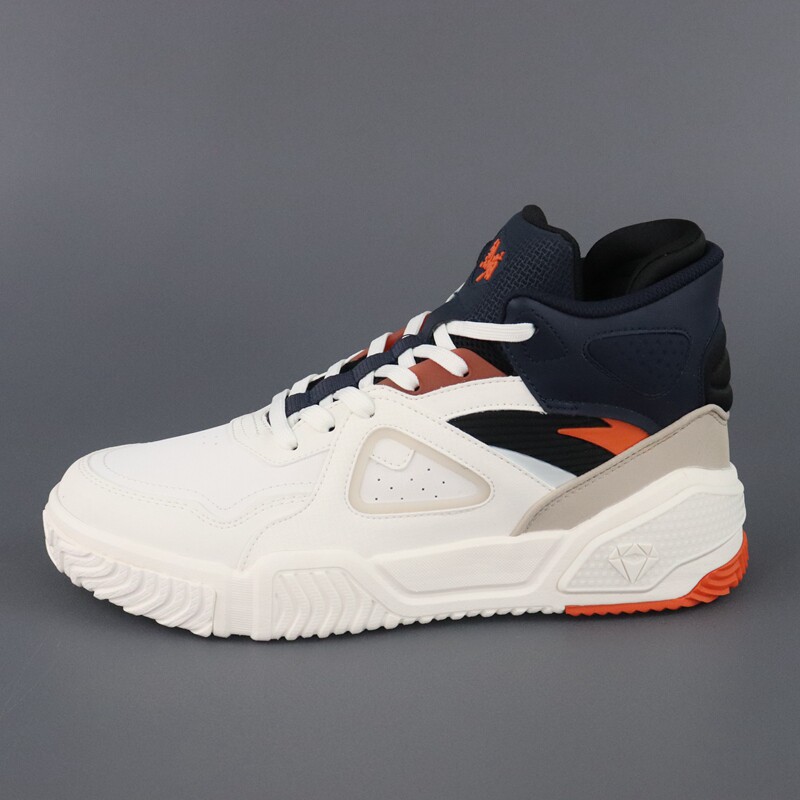 安踏男鞋高帮板鞋高帮水墨丹青烈焰2冬款潮流运动休闲鞋112148088