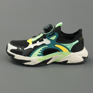 安踏儿童运动鞋男大童夏款纽扣网面镂空烈焰运动框子鞋312426909